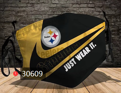 Pittsburgh Steelers Face Mask 30609 Filter Pm2.5 (Pls check description for details)